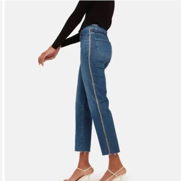 NWT J Brand Jules High-Rise Ankle Jeans  Embellished Rhinestones Jules  Sz 29 - Picture 5 of 10